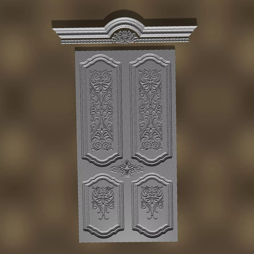 STL files for Wooden Door | Home Doors | Free Download view 1