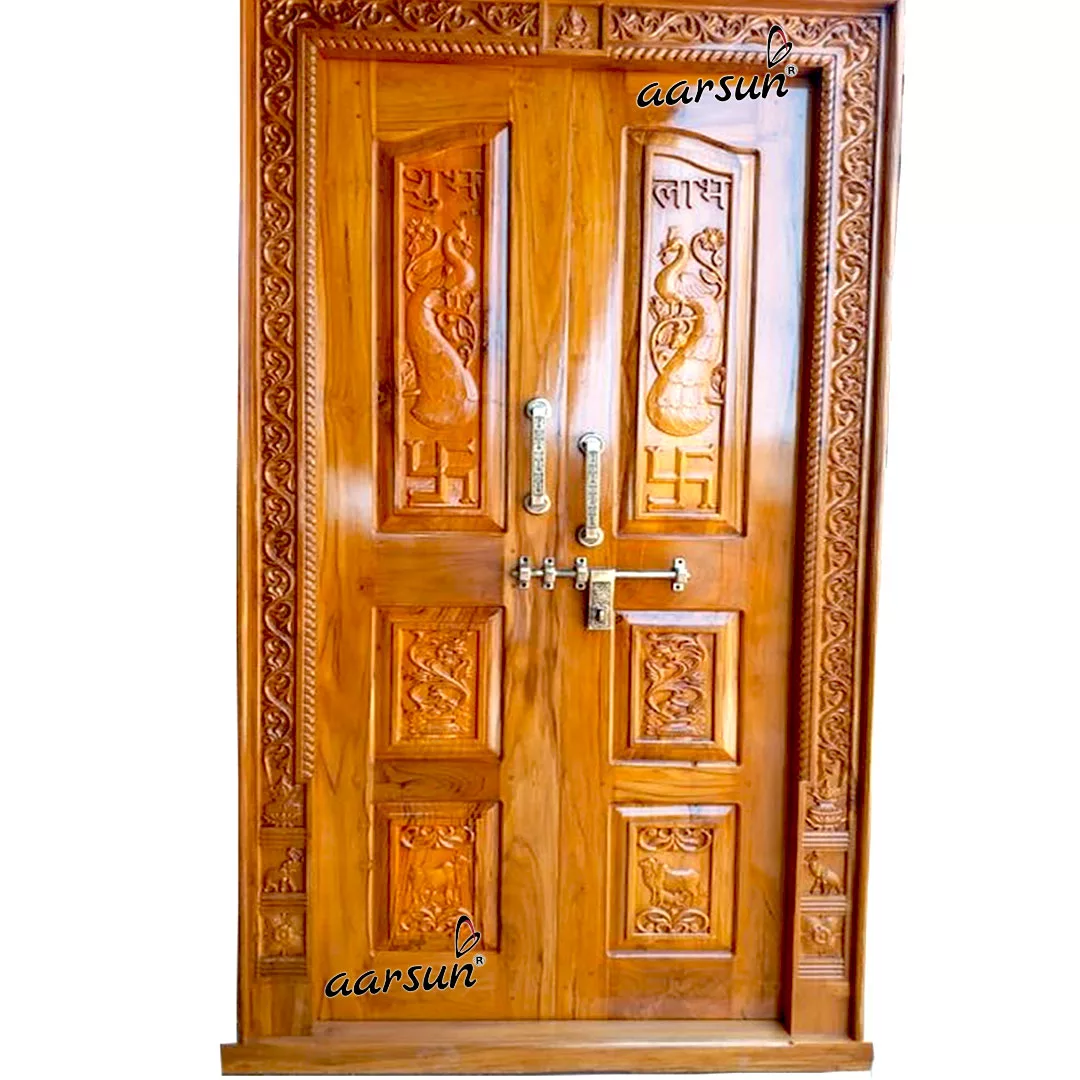 घर मुख्य प्रवेश दोहरा डोर डिज़ाइन