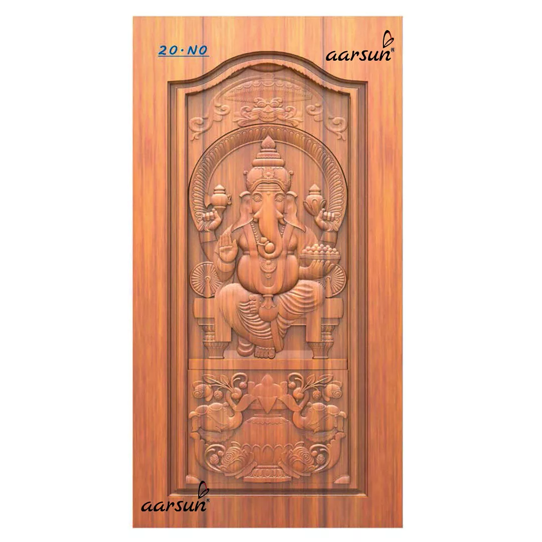 गणेश जी नक्काशीदार दरवाजा डिजाइन