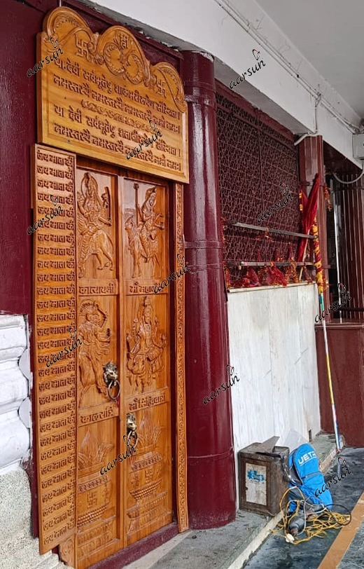 मंदिर के लिए माँ नव दुर्गा जी द्वार डिजाइन