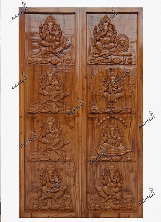 Ashtavinayak Door Design for Hindu Temples view 3