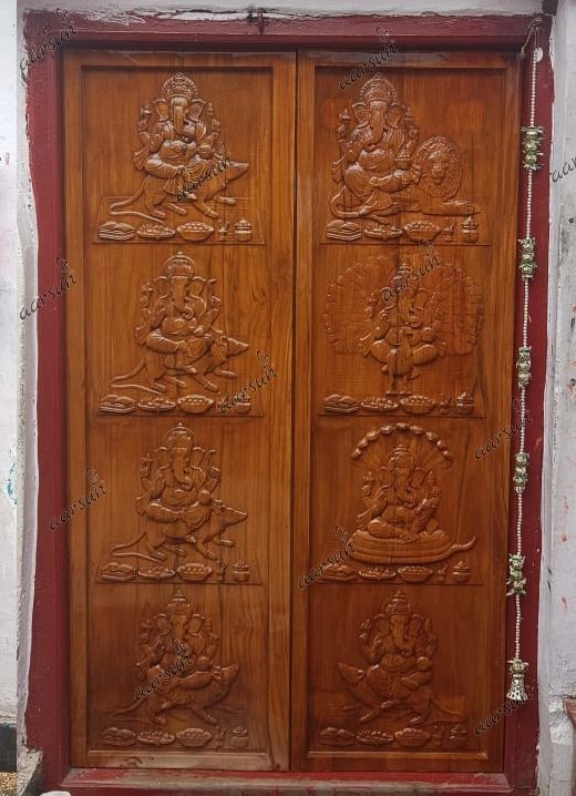 Ashtavinayak Door Design for Hindu Temples view 5