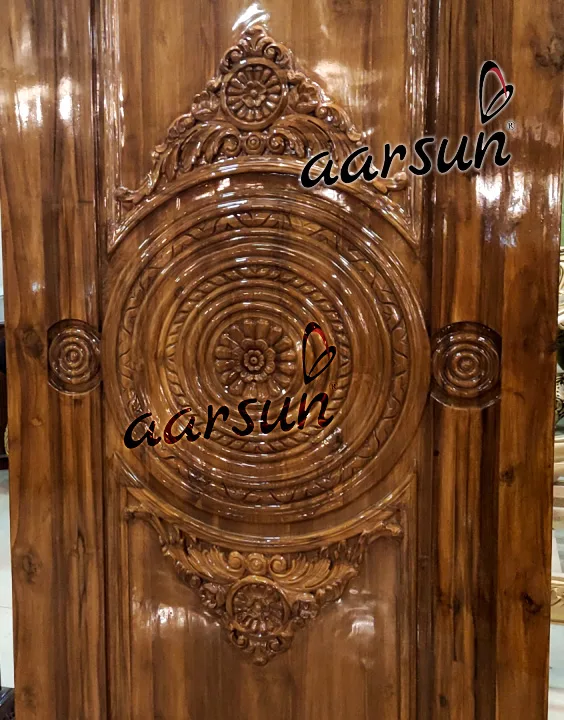 Carved Single Panel Door Design-A view 3