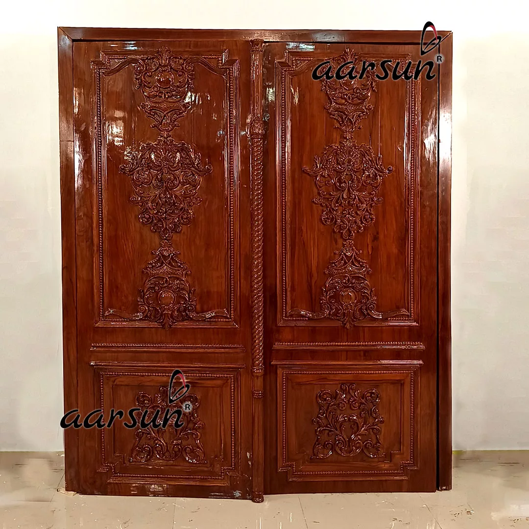 Designer Door Design with Pillar & Top view 6