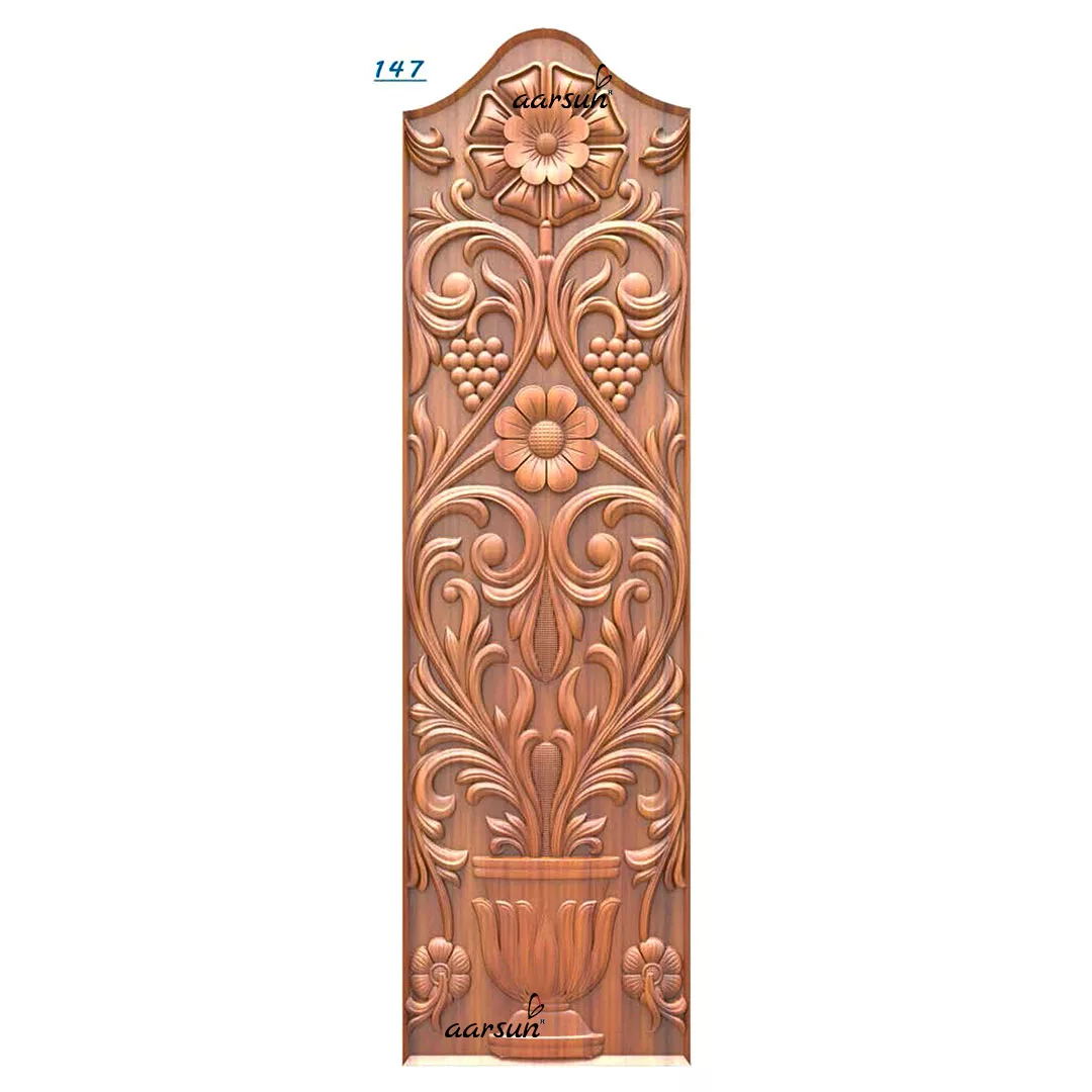Designer Door Panel with Flower