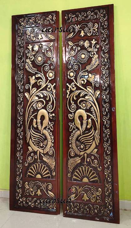 Designer Teak Wood Main Door