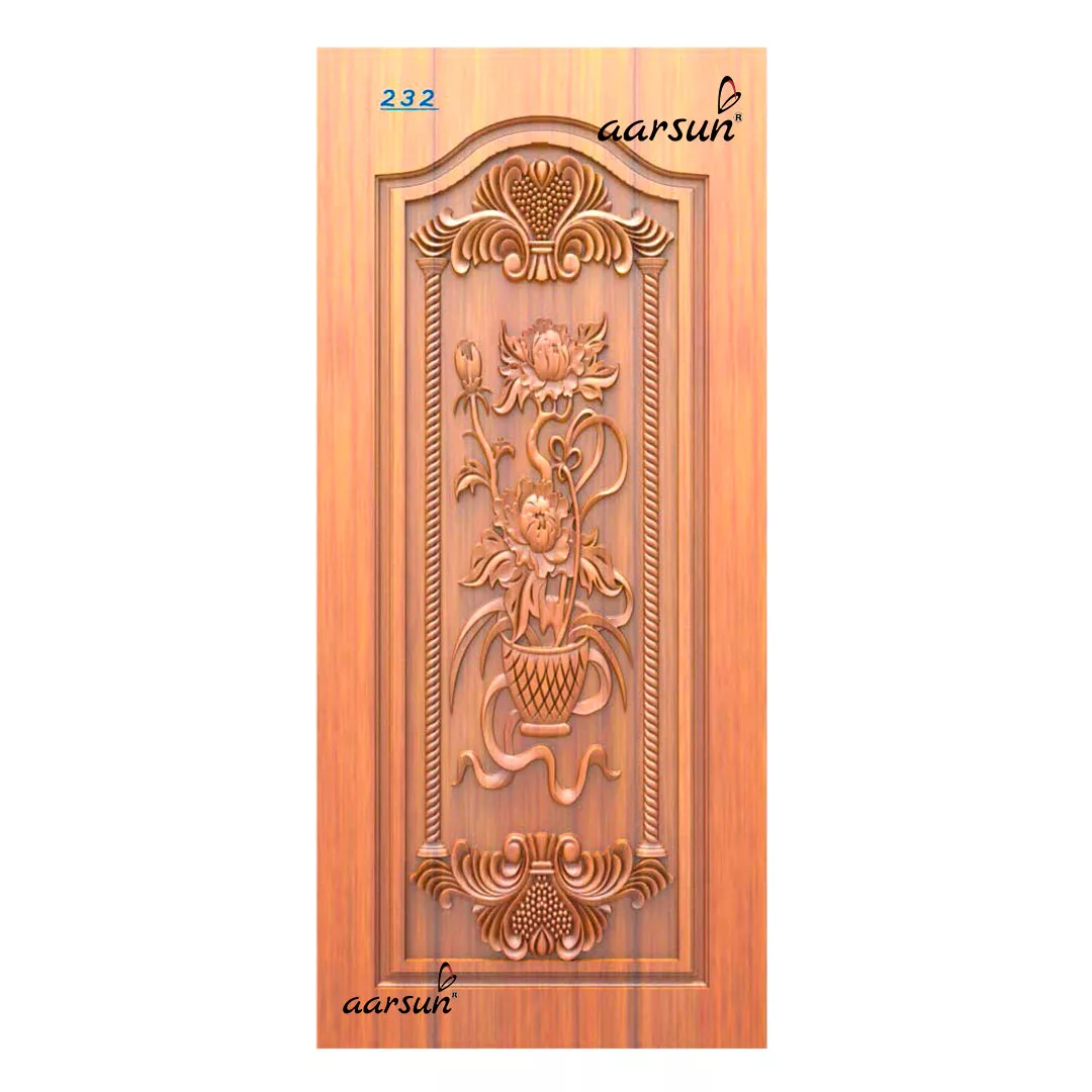 Door Design with Flower
