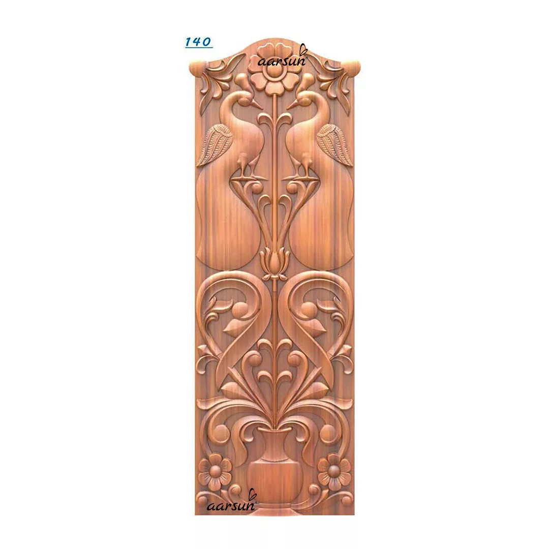 Door Panel with Flower Vase &