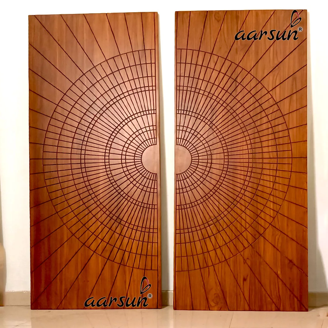 Entrance Door Design in Solid Teak