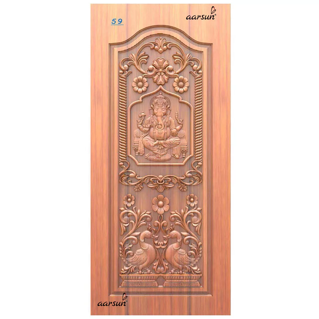 Ganesh Ji with Swans Door