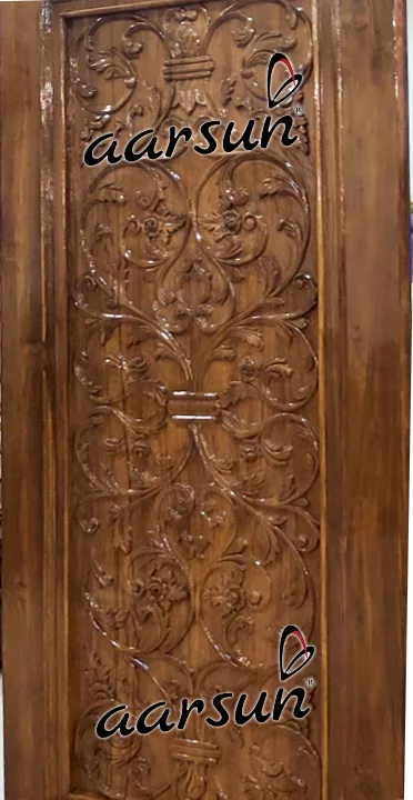 Handmade Single Panel Door with Glossy Finish view 3
