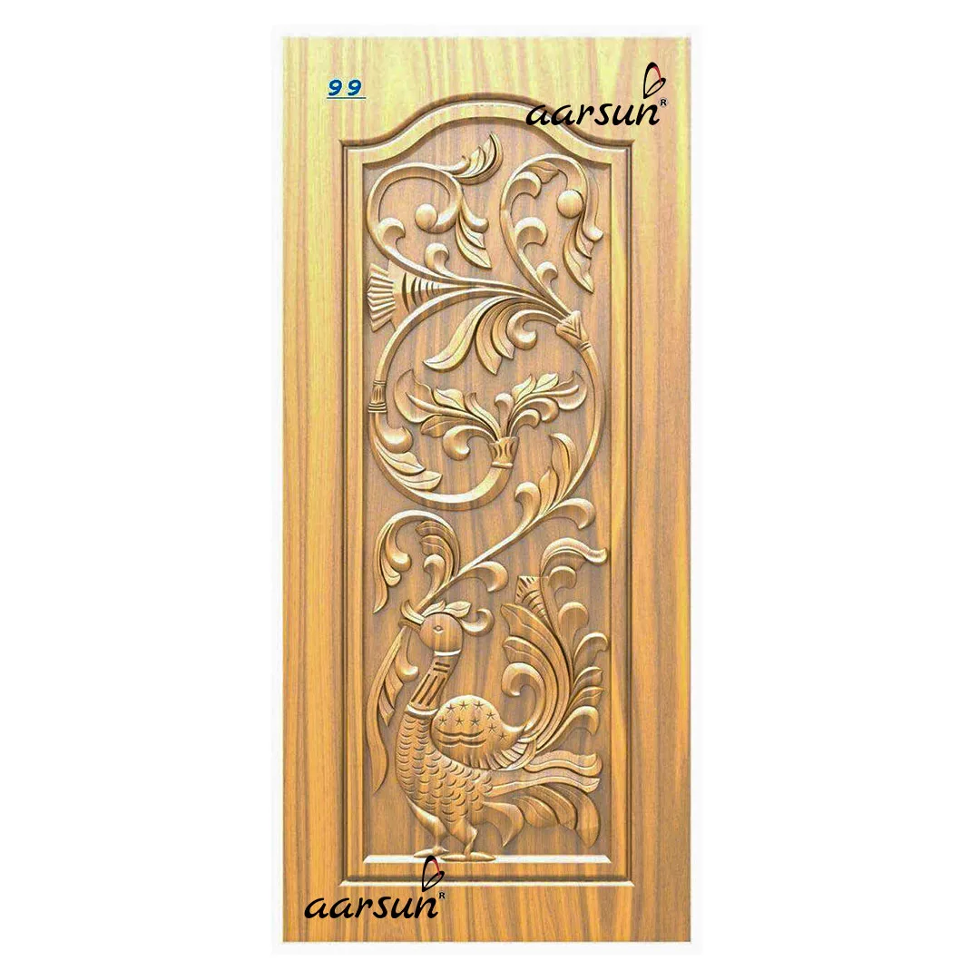 Heavy Door with Peacock