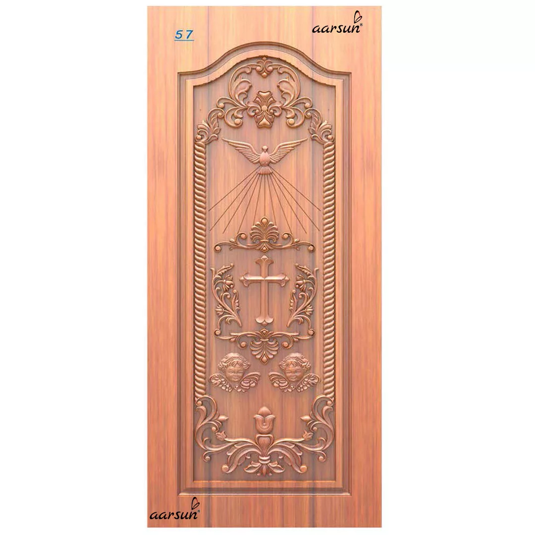 Holy Cross & Dove Door