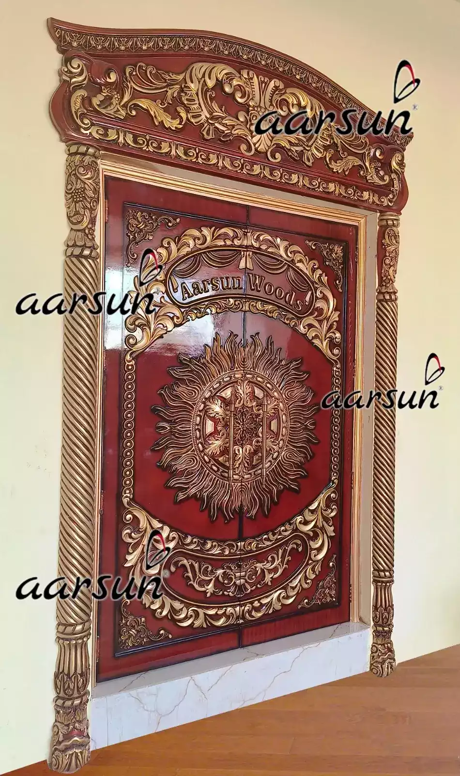 Latest Designer Door in Solid Wood view 5