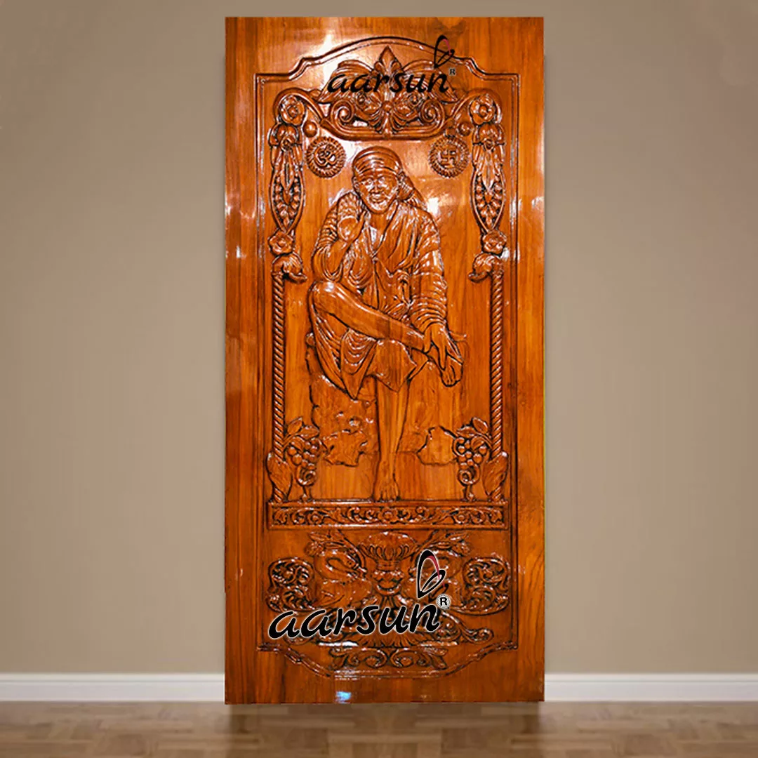 Shirdi Sai baba Carved Door