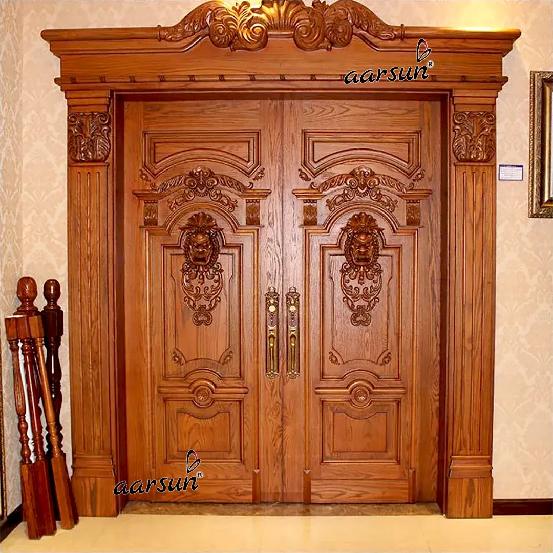 Solid Wood Double Door Design