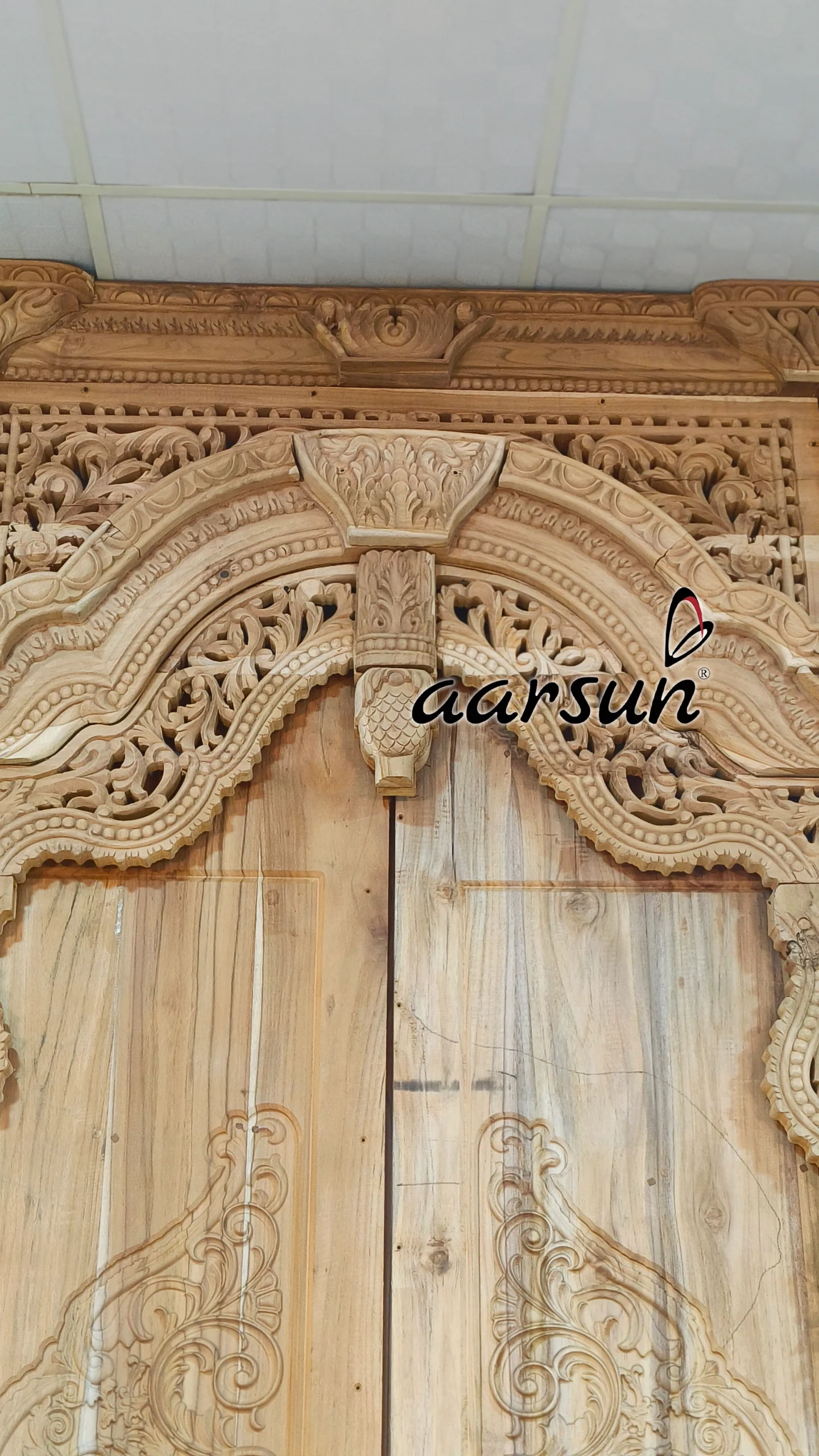 Wooden Door With Intricate Carving view 4
